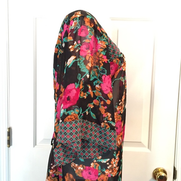 Pure Energy Floral tunic top Sz 3X Nwot - Picture 3 of 8